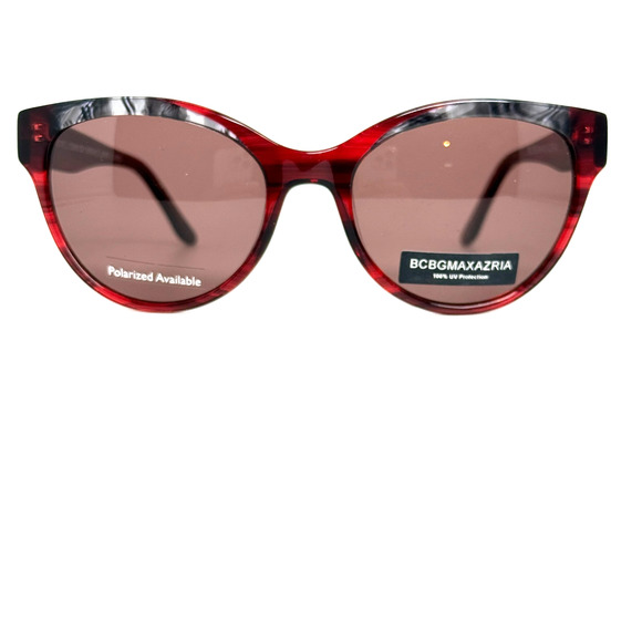 BCBGmaxazria New Embrace Wine Combo Red Round Sunglasses‎ H19147 main image 4
